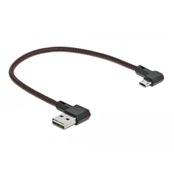 Καλώδιo USB Delock USB-A 2.0 Steck.<Micro-B Steck.angled 0,2m SW