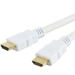 Καλώδιο HDMI Techly High Speed with Ethernet A/A/M/M 1m White
