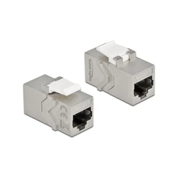 Βύσμα Δικτύου Delock Keystone Modul RJ45 socket to RJ45 socket Cat.6A