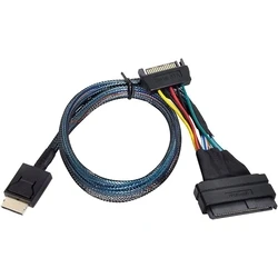 Καλώδιo Inter-Tech SFF 8611-4i - SFF 8639, SATA Power 0,75m