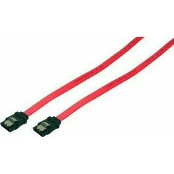 Καλώδιo Logilink S-ATA Cable with latch, 2x male, red, 0,30M