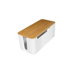 Καλώδιo USB Logilink cable box White with bamboo lid 320x140x130mm