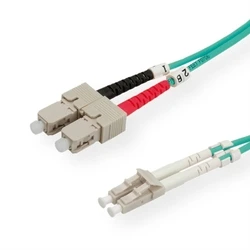 Καλώδιο Οπτικής Ίνας EFB Duplex Jumper LC-SC 50/125, OM3, LSZH, aqua, 2.0mm, 10m