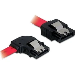 Καλώδιο Delock SATA-SATA -> SATA links M/M 0.50m Clips