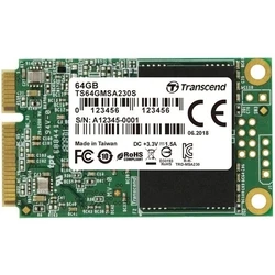 Σκληρός Δίσκος M.2 SSD 64GB Transcend MSA230S mSATA 3D NAND, SATA3