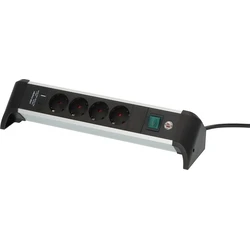 Πολύπριζο Brennenstuhl ALU-Office-Line 4fach 1,8m USB
