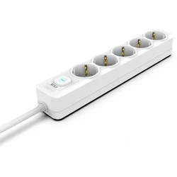 Πολύπριζο Inca IPW-44GB 5fach, LED Anz. White 1,5m