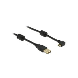 Καλώδιο USB Delock USB A -> Micro-B 90° M/M 1.00m sw