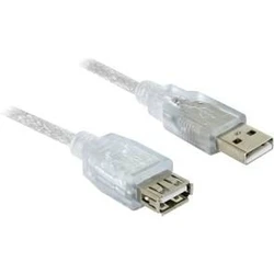 Καλώδιο USB Delock USB Verl. A -> A M/F 1.80m Gray