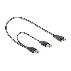 Καλώδιο USB Delock USB3.0 Y-cable 2x A -> Micro-B M/M 0.60m