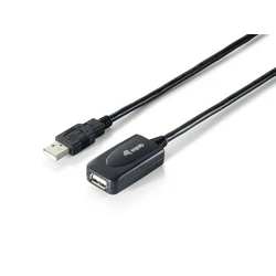 Καλώδιο USB Equip USB-A 2.0 -> A Verl. M/F 5.00m 480Mbps akt.Black