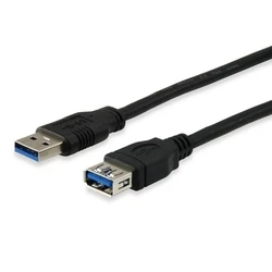 Καλώδιο USB Equip USB-A 3.0 -> A Verl. M/F 3.00m 5Gbps Black Polybag