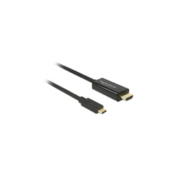 Καλώδιο HDMI Delock Type-C -> HDMI-A 4K 30Hz M/M 1.00m sw