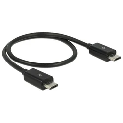 Καλώδιο USB Delock USB Micro-B -> Micro-B M/M 0.30m OTG sw
