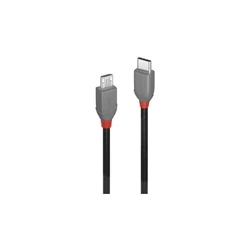 Καλώδιο USB Lindy 3m USB 2.0 Type-C to Micro-B Anthra Line