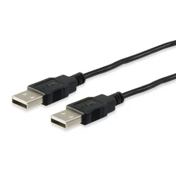 Καλώδιο USB Equip USB-A 2.0 -> A M/M 5.00m 480Mbps Black Polybag