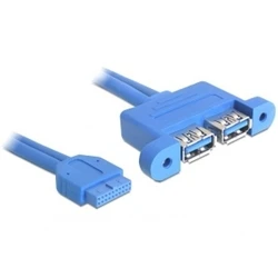 Καλώδιο USB Delock USB3.0 Pinheader 19pin -> 2x A F/F 0.4