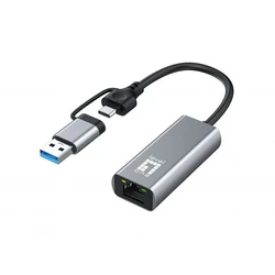 Κάρτα Δικτύου USB LevelOne Type-C + USB-A -> RJ45 10/100/1000/2500 gr