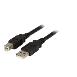 Καλώδιο USB EFB USB2.0 A-B,M/M,0.5m,Black,Premium