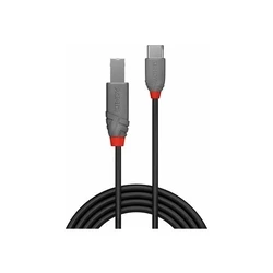 Καλώδιο USB Lindy 3m USB 2.0 Type-C to B Anthra Line