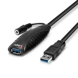 Καλώδιο USB Lindy 3.0 active extension Typ A/A M/F 10m