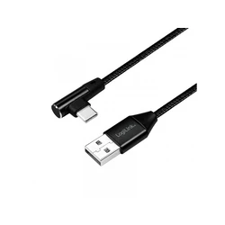 Καλώδιο USB Logilink Type-Connector USB 2.0 to Type-C (90° angled) 0,3m
