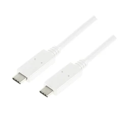 Καλώδιο USB Logilink 4 Type-C Gen3x2, E-mark, 8K, White