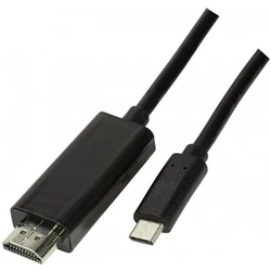 Καλώδιο HDMI Logilink Type-C 3.2 Gen1 to HDMI-A 4K/60 Hz, schw. 1,8m
