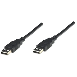 Καλώδιο USB Manhattan 2.0 1m A-connector/A-connector