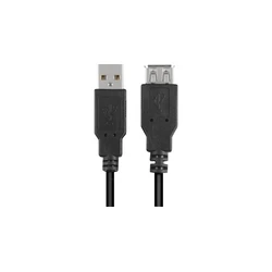 Καλώδιο USB Sharkoon USB 2.0 extension 0,5m Black