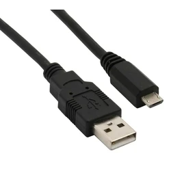 Καλώδιο USB Sharkoon USB 2.0 A-B Micro 0,5m Black