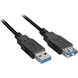 Καλώδιο USB Sharkoon USB 3.0 extension 1,0m Black