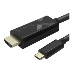 Καλώδιο HDMI Techly Adapter Type-C M to HDMI M 2.0 4K, Black 5m