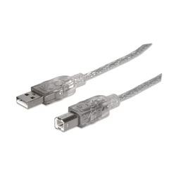 Καλώδιο USB Manhattan A -> B M/M 1.80m silber