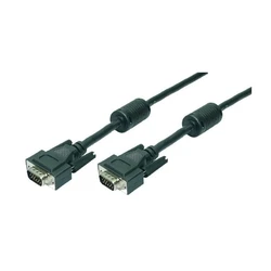 Καλώδιο VGA Logilink 2xST black 2x Ferrit Core 20M