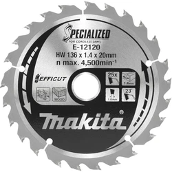 Δίσκος Κοπής Makita E-12120 EFFICUT Saw Blade 136x20x25Z