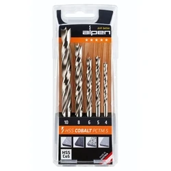 Τρυπάνια Alpen HSS-ECo5 PCTM 5-pcs Profi Wood