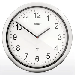 Ρολόι Τοίχου Mebus 19809 radio white/silver
