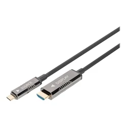 Καλώδιο HDMI Digitus Adapter AK-330150-200-S - USB-C / AOC HDMI - 20 m