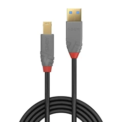 Καλώδιο USB Lindy Anthra Line - USB Type A to USB Type B - 1 m