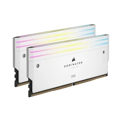 Μνήμη RAM Σταθερού DDR5 96GB Corsair Dominator Titanium RGB - (2 x 48GB Kit) - 6400 DIMM CL32 White