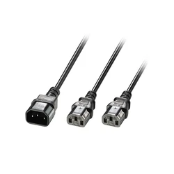 Καλώδιο Τροφοδοσίας Lindy - power splitter - IEC 60320 C14 to power IEC 60320 C13 - 1 m