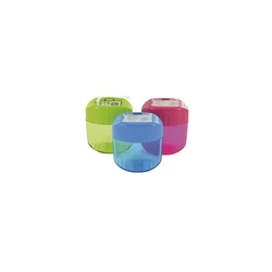 WEDO Οβάλ Διπλή Ξύστρα με Κάδο και Καπάκι (8 mm / 11 mm) - KUM Ov-g M2