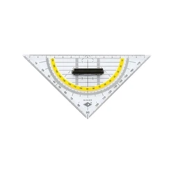 WEDO Geometry Triangle with Removable Handle 160 mm (transparent)