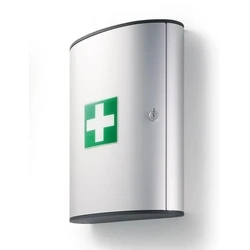 Μεταλλικό Φαρμακείο Πρώτων Βοηθειών Τοίχου με Κλειδαριά 28x30.2x11.8cm