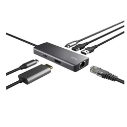 USB Hub Trust DALYX 6-IN-1 MULTIPORT Adapter