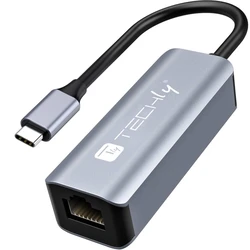 Αντάπτορας Ασύρματου Δικτύου USB Techly USB 3.1 Type-C to RJ45