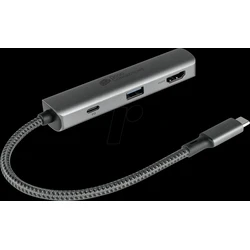 Docking Station Good Connections USB-C-Hub (3-Port) anthracite