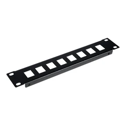 Patch Panel Equip 10" with Keystone Montage 1U, Black