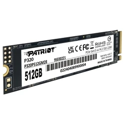 Σκληρός Δίσκος SSD M.2 512GB Patriot VIPER P320 PCI-Ex4 NVMe 3GB/S (P320P512GM28)